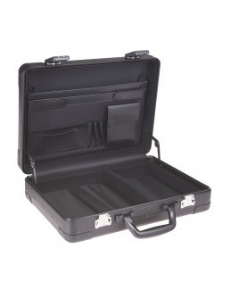 Meduim SOLID Aluminium, Black Briefcase. -SPECIAL OFFER